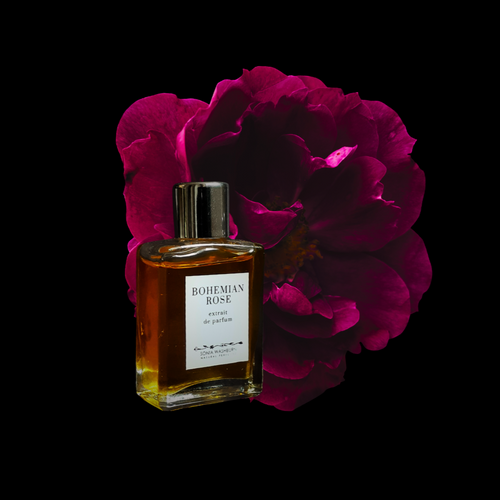 Bohemian Rose. Perfume oil. Extrait de parfum. Sonia Washburn Natural Perfumes.