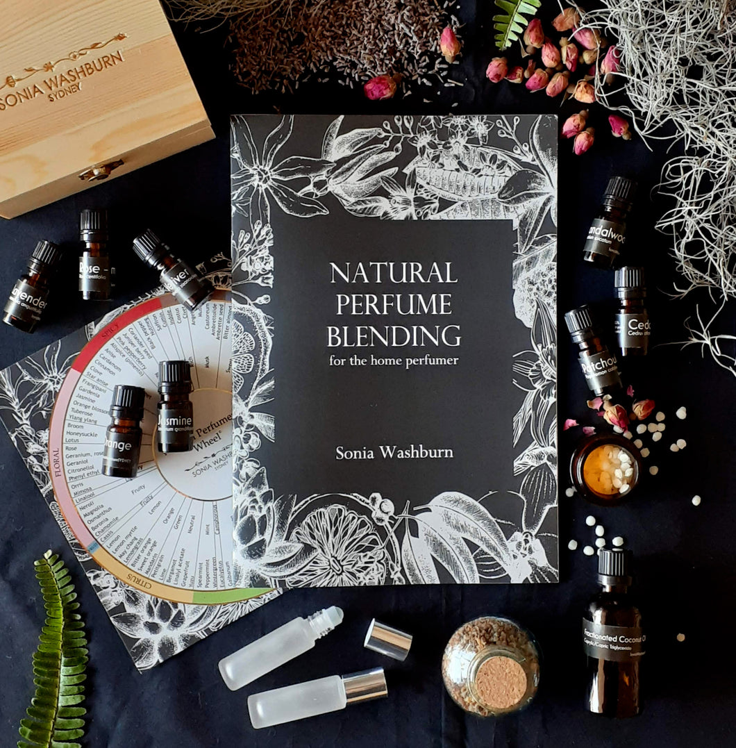 Natural Perfumery DIY Bundle. Kit + Booklet + Perfumers Wheel